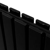 Designer Flat Panel Radiators Matt Black 1800mm x 420mm - Used - Acceptable