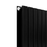Designer Flat Panel Radiators Matt Black 1800mm x 420mm - Used - Acceptable