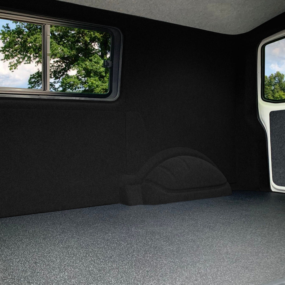 Van Carpet Lining Black - Used - Acceptable