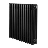Traditional 4 Column Radiator - 600 x 605mm - Black - Used - Acceptable