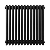 Traditional 4 Column Radiator - 600 x 605mm - Black - Used - Acceptable