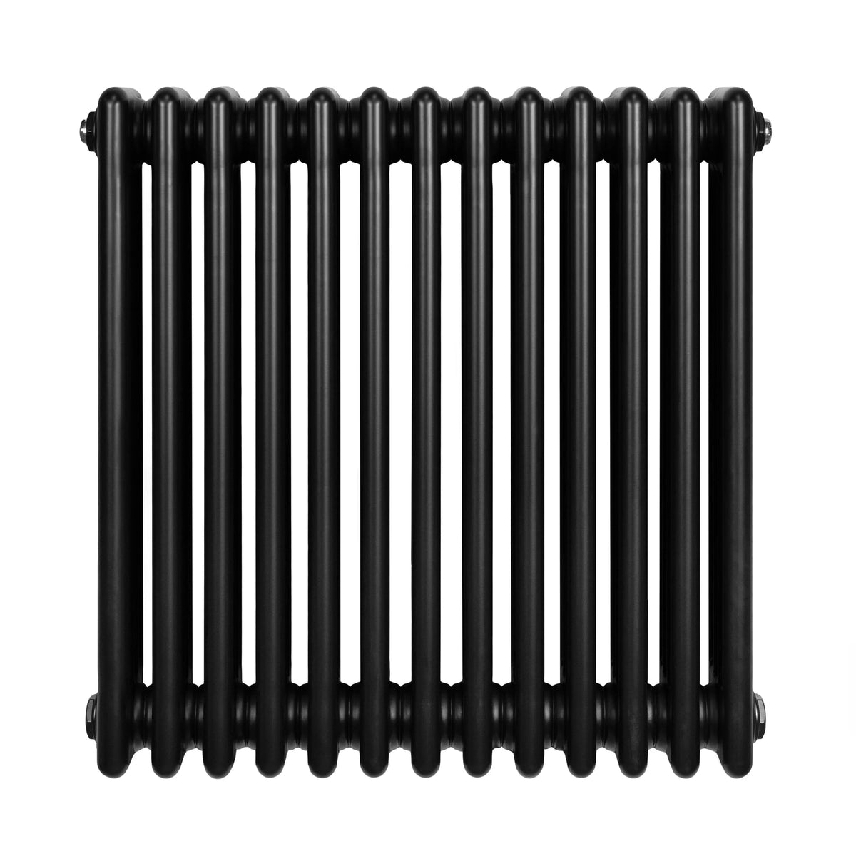 Traditional 4 Column Radiator - 600 x 605mm - Black - Used - Very Good