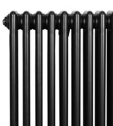 Traditional 4 Column Radiator - 600 x 605mm - Black - Used - Acceptable