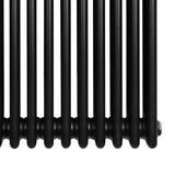 Traditional 4 Column Radiator - 600 x 605mm - Black - Used - Very Good