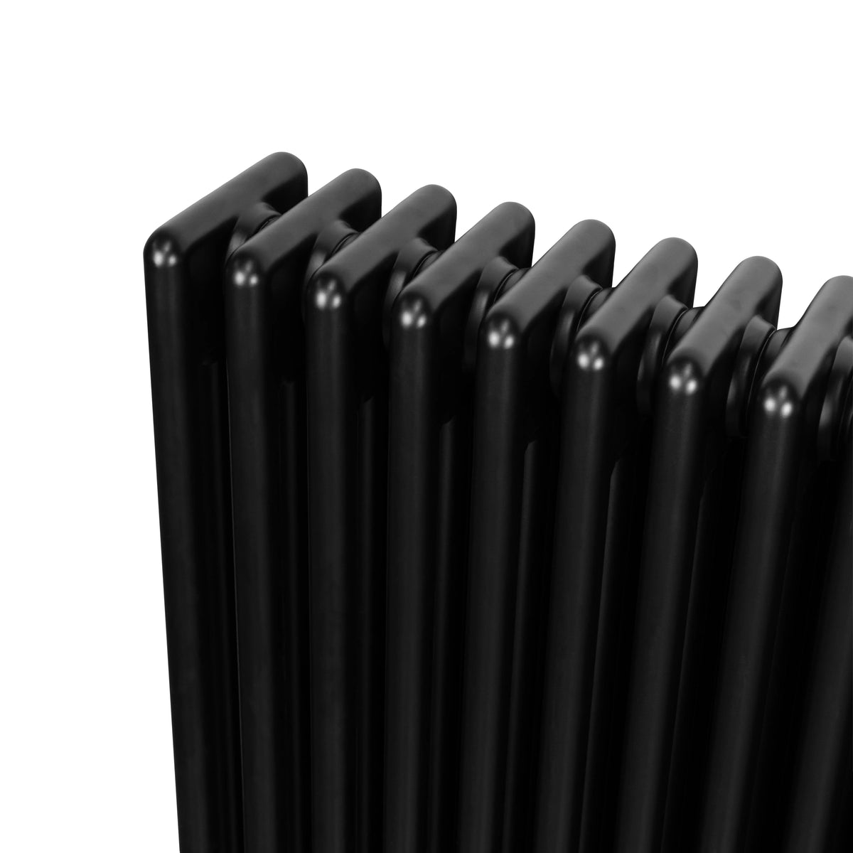 Traditional 4 Column Radiator - 600 x 605mm - Black - Used - Acceptable