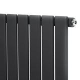 Flat Single Column Radiator - 600 x 700mm - Anthracite Grey - Used - Good