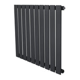 Flat Single Column Radiator - 600 x 700mm - Anthracite Grey - Used - Good
