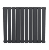 Flat Single Column Radiator - 600 x 700mm - Anthracite Grey - Used - Good