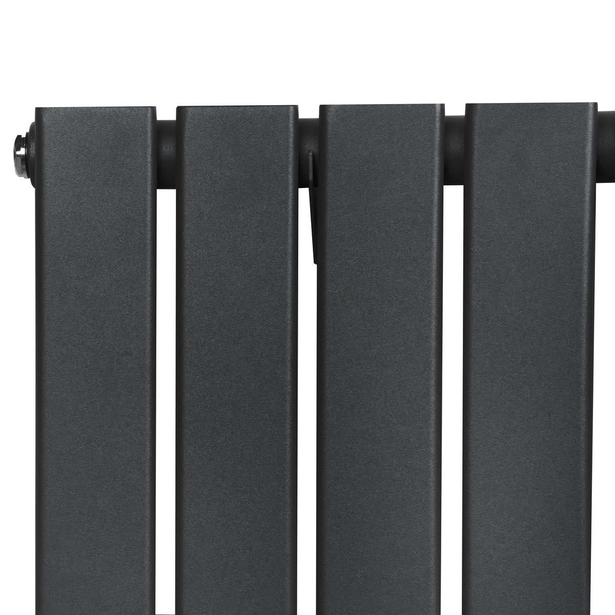 Flat Single Column Radiator - 600 x 700mm - Anthracite Grey - Used - Good