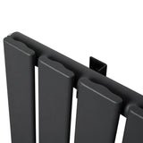 Flat Single Column Radiator - 600 x 700mm - Anthracite Grey - Used - Acceptable