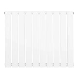 Flat Single Column Radiator - 600 x 700mm - White - Used - Good