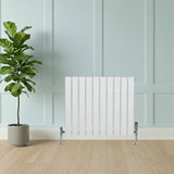 Flat Single Column Radiator - 600 x 700mm - White - Used - Good