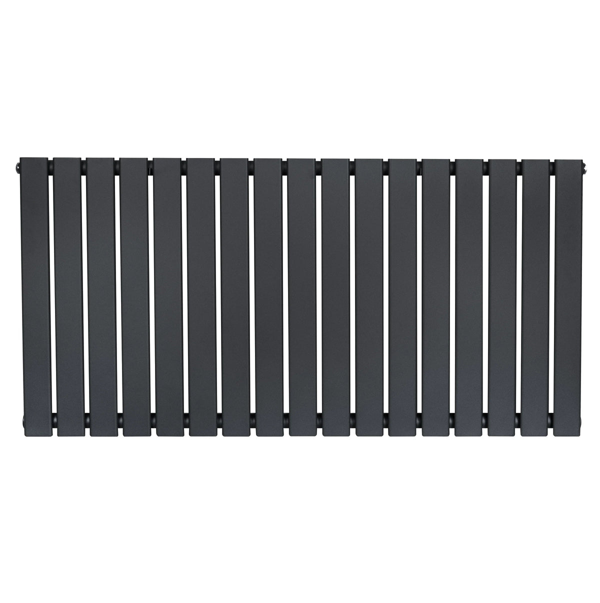 Flat Single Column Radiator - 600 x 1190mm - Anthracite Grey - Like New
