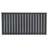 Flat Single Column Radiator - 600 x 1190mm - Anthracite Grey - Used - Acceptable