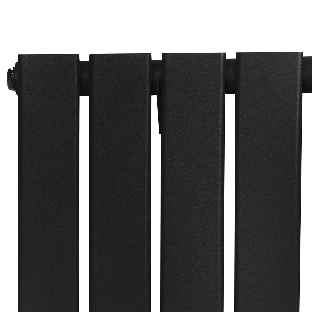 Flat Single Column Radiator - 600 x 1190mm - Black - Used - Good