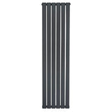 Flat Single Column Radiator - 1600 x 420mm - Anthracite Grey - Used - Very Good