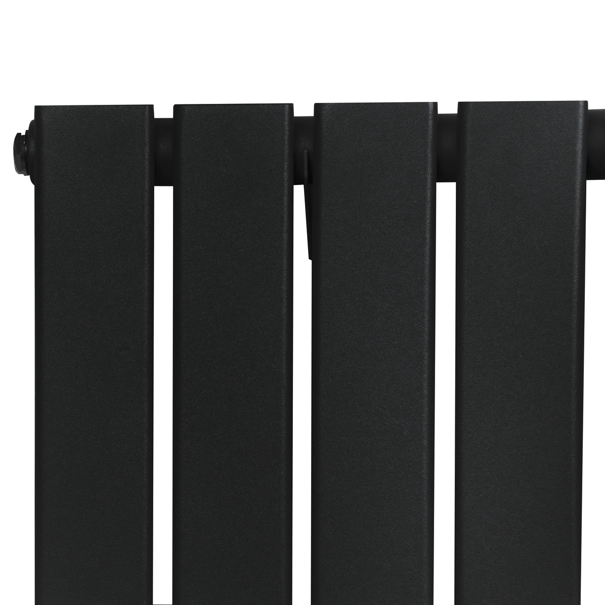 Flat Single Column Radiator - 1600 x 560mm - Black - Like New