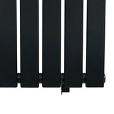 Flat Single Column Radiator - 1600 x 560mm - Black - Like New
