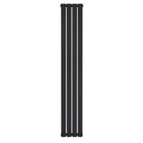 Flat Single Column Radiator - 1800 x 280mm - Black - Used - Good