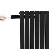 Flat Single Column Radiator - 1800 x 280mm - Black - Like New