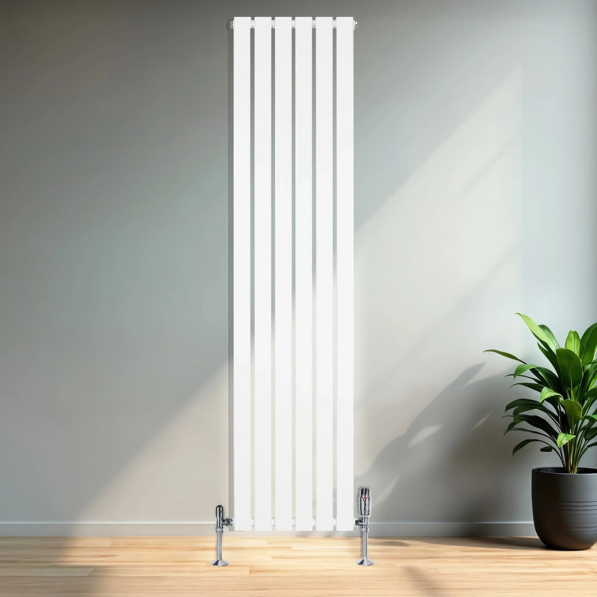 Flat Single Column Radiator - 1800 x 420mm - White - Used - Good