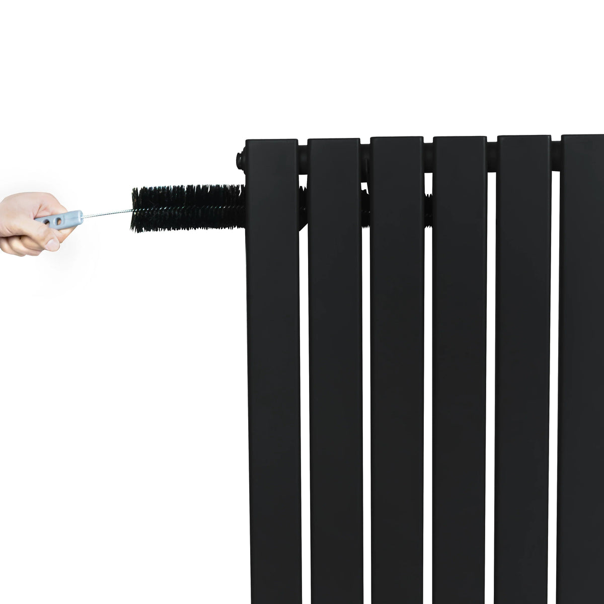 Flat Single Column Radiator - 1800 x 560mm - Black - Like New