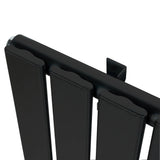 Flat Single Column Radiator - 1800 x 560mm - Black - Used - Very Good