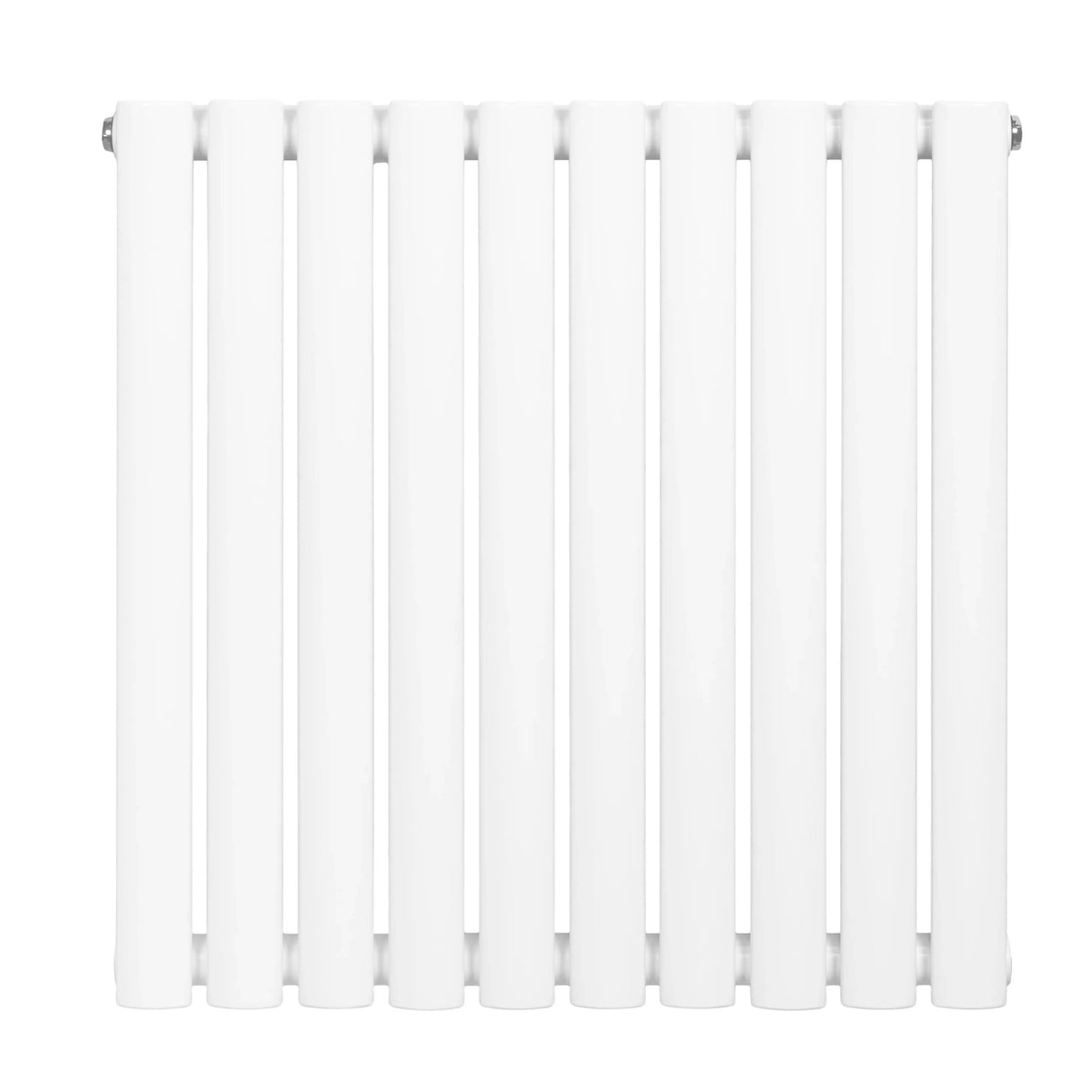 Oval Single Column Radiator - 600 x 600mm - White - Used - Very Good