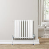 Oval Single Column Radiator - 600 x 600mm - White - Used - Acceptable