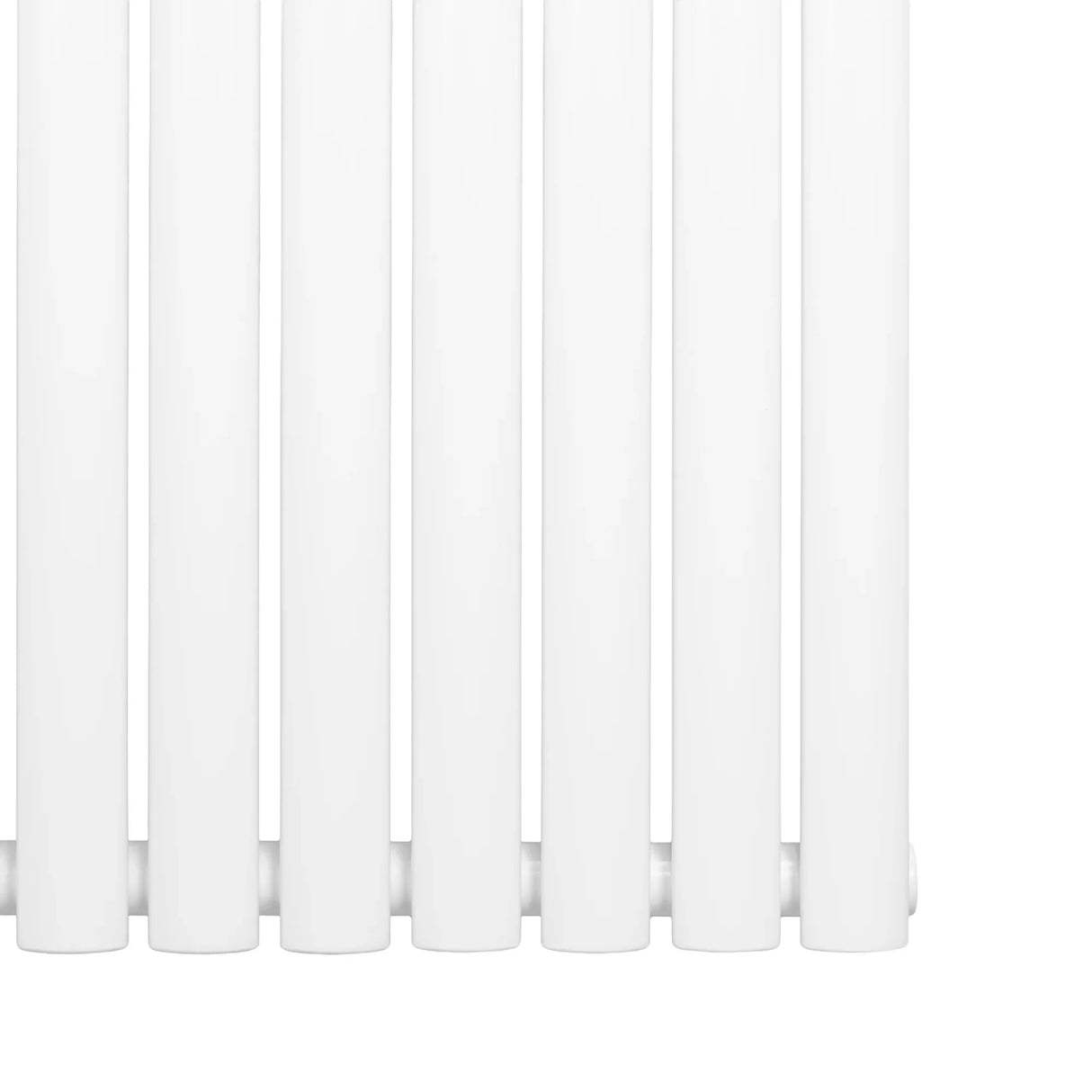 Oval Single Column Radiator - 600 x 600mm - White - Used - Good