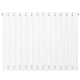 Oval Single Column Radiator - 600 x 780mm - White - Like New