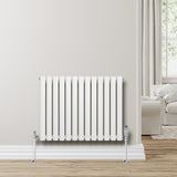 Oval Single Column Radiator - 600 x 780mm - White - Like New