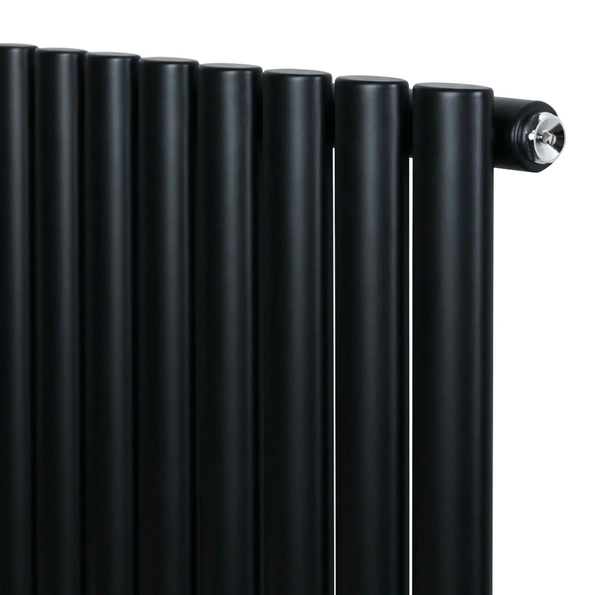 Oval Single Column Radiator - 600 x 1200mm - Black - Like New