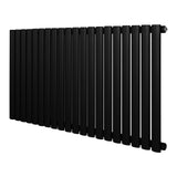 Oval Single Column Radiator - 600 x 1200mm - Black - Used - Very Good