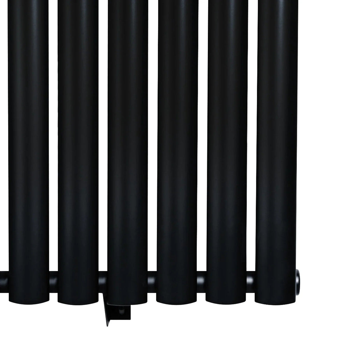 Oval Single Column Radiator - 600 x 1200mm - Black - Like New