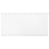Oval Single Column Radiator - 600 x 1200mm - White - Used - Very Good