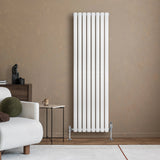 Oval Single Column Radiator - 1600 x 480mm - White - Like New