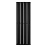 Oval Single Column Radiator - 1800 x 600mm - Black - Like New