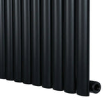 Oval Single Column Radiator - 1800 x 600mm - Black - Like New