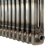 Traditional 3 Column Radiator - 300 x 1460mm - Raw Metal - Like New