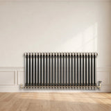 Traditional 3 Column Radiator - 600 x 1190mm - Raw Metal - Like New
