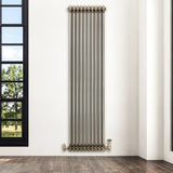 Traditional 3 Column Radiator - 1800 x 470mm - Raw Metal - Like New