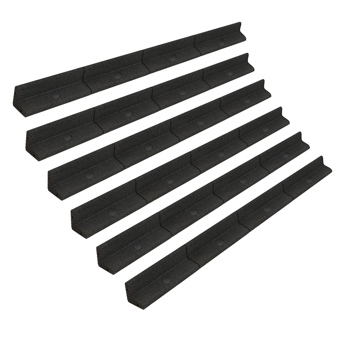 Flexible Lawn Edging 6 x 7.2m - Black - Like New