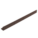 Flexible Lawn Edging 6 x 1.2m - Brown - Used - Good