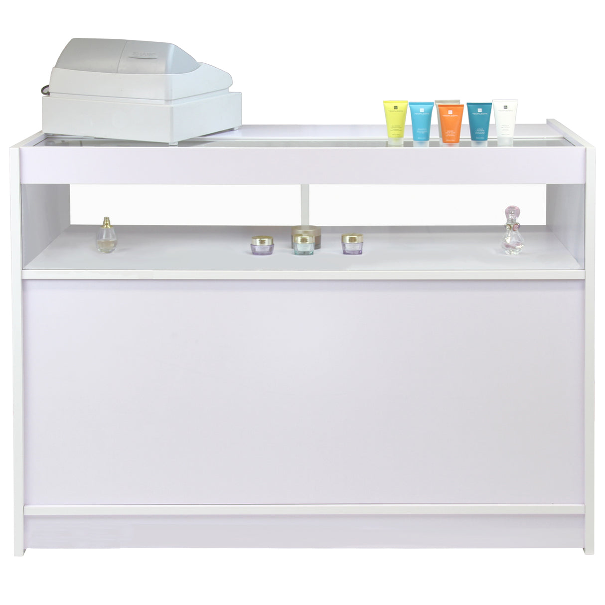B1200 Retail Shop Counter - Brilliant White - Used - Acceptable