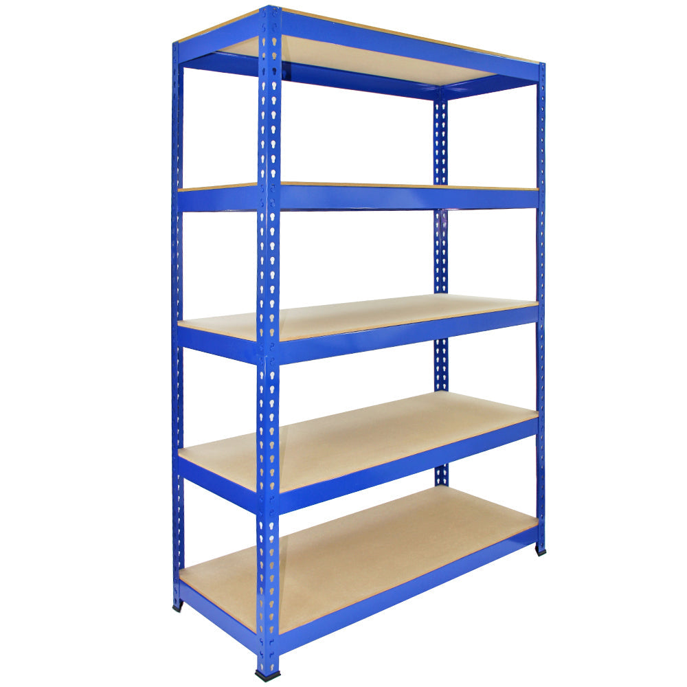 Q-Rax Blue Metal Shelving Units - 120cm x 180cm x 50cm - Used - Acceptable