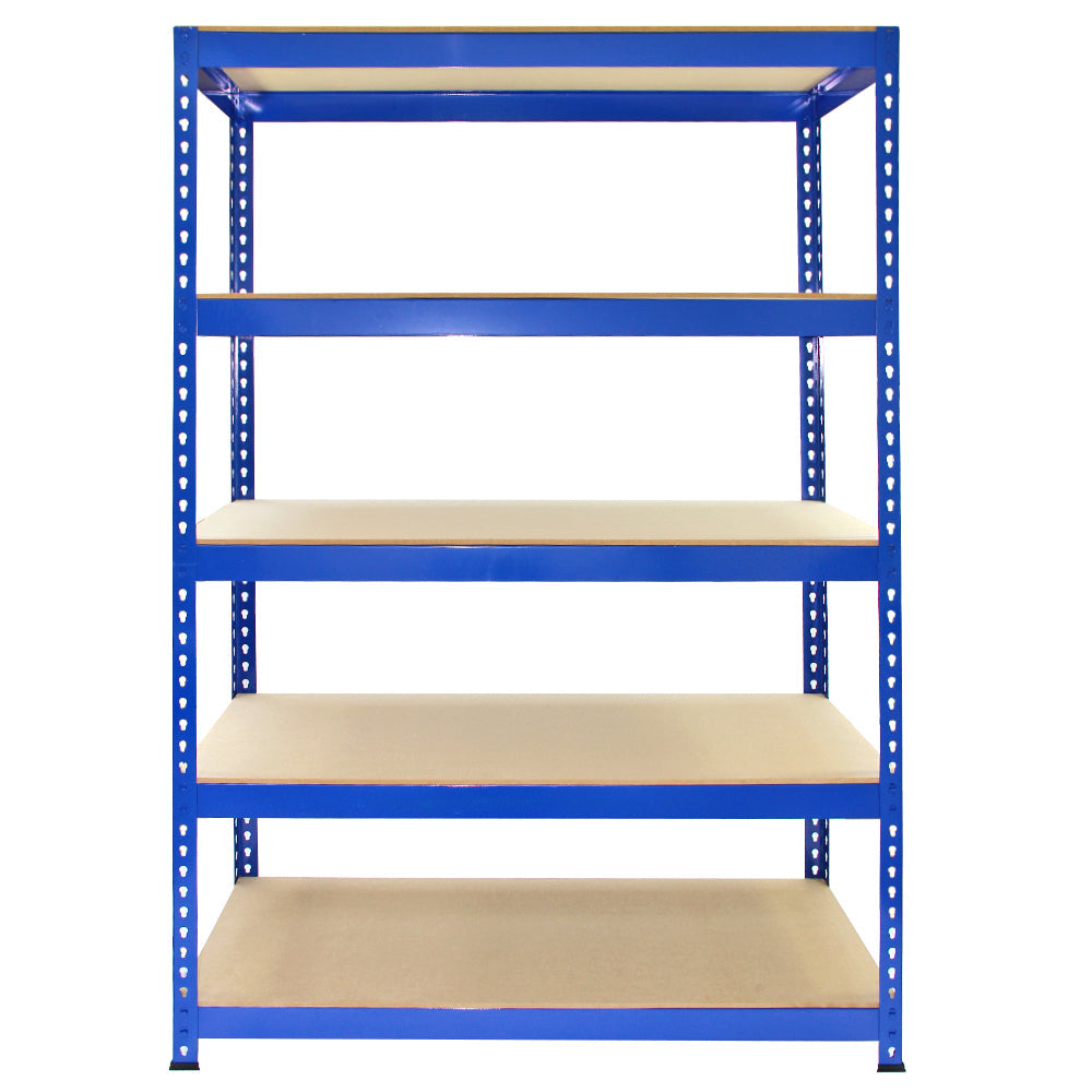 Q-Rax Blue Metal Shelving Units - 120cm x 180cm x 50cm - Used - Very Good