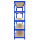 Q-Rax Blue Metal Shelving Units - 120cm x 180cm x 50cm - Used - Very Good