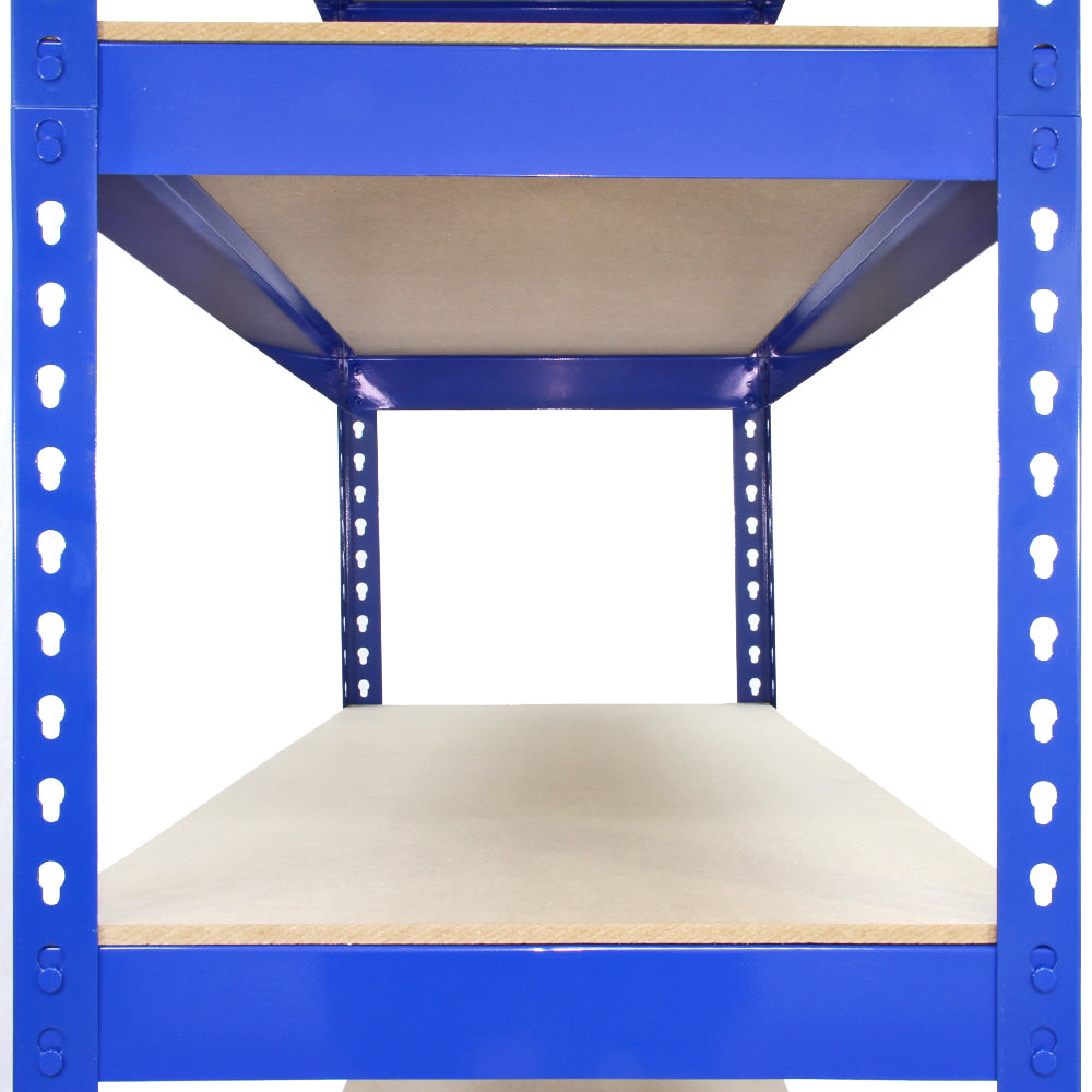 Q-Rax Blue Metal Shelving Units - 120cm x 180cm x 50cm - Used - Very Good