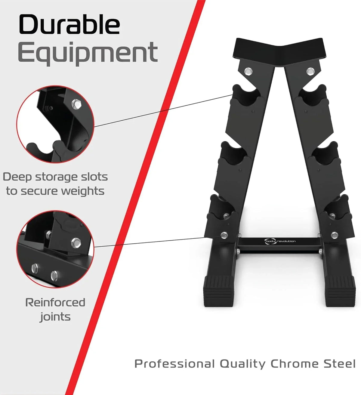 3 Tier Hex Dumbbell Weight Rack - Used - Acceptable